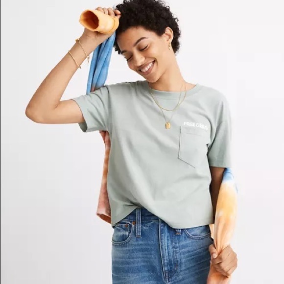 Madewell x Free & Easy Sunset Graphic Easy Crop Tee - Picture 1 of 16